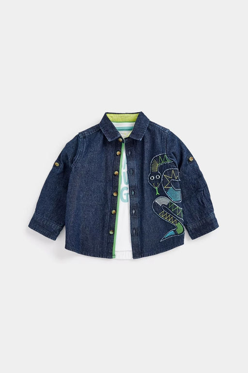 Mothercare / Комплект: футболка, рубашка  фото 3