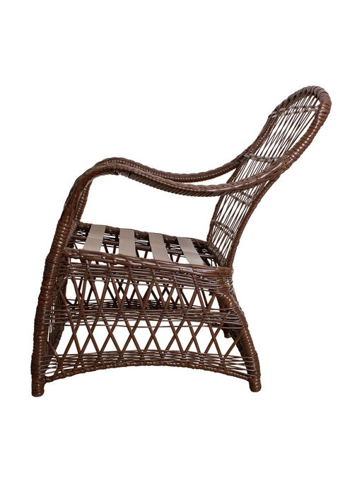 Кресло садовое «Прованс», 71×77×89 см, коричневое, с подушкой