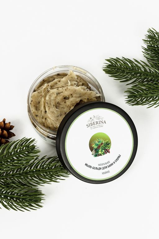 Мыло-бельди для бани и сауны Хвойное SIBERINA