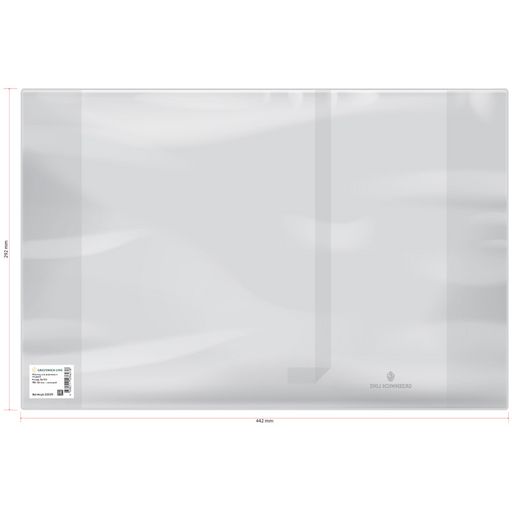 Цена за 5 шт. Обложка ПВХ 110мкм (23633) 292*442мм с закладкой, для учебников и тетр. А4/контурных карт/атласов "Greenwich Line"