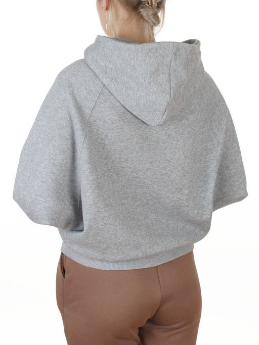L801 GRAY Толстовка женская (100% хлопок)