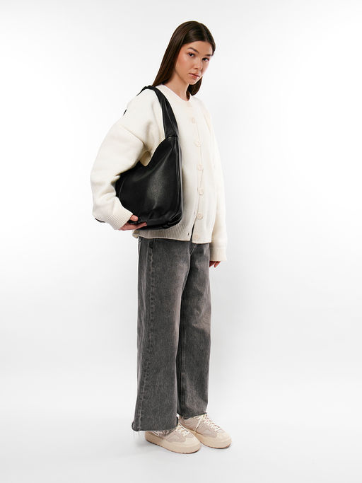 LACCOMA сумка Элизабет-черный эко кожа хлопок