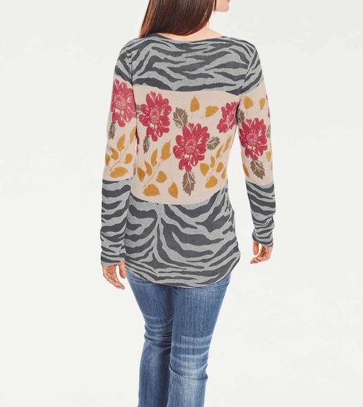 Пуловер, серо-бежевый - Heine фото 4