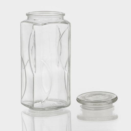 Банка для сыпучих «Лорд», 1.3 л, 9.5×22.5 см, стекло