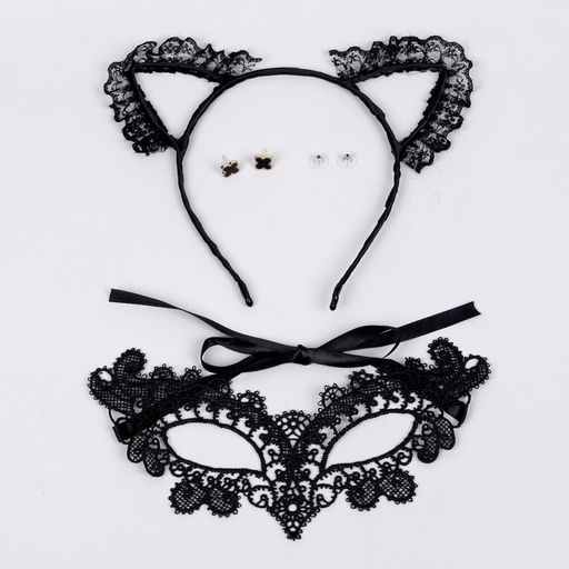 Карнавальный набор Очаровашка, ободок, маска, серьги - Страна карнавалия фото 2