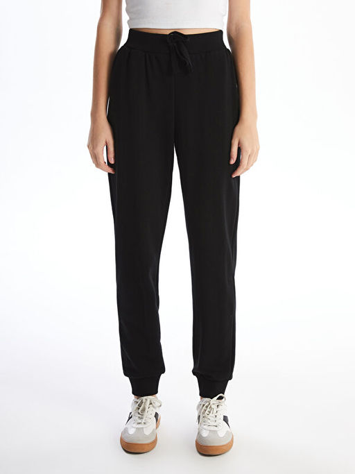 Kad?n Beli Lastikli D?z Jogger E?ofman Alt?
