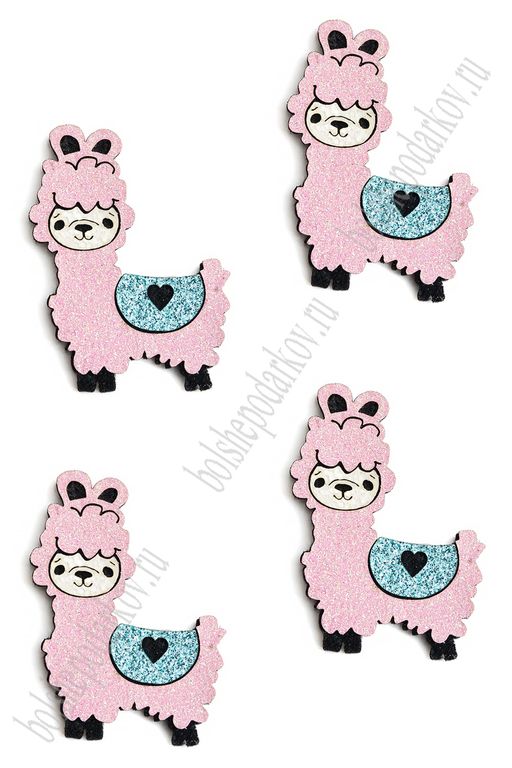 Лазерная вырубка из кожзама "Альпака №1" 3,8*5,2 см (10 шт) несклеенная