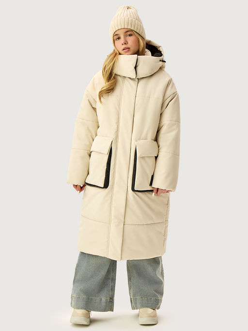 Пальто 6з5026 сливочный