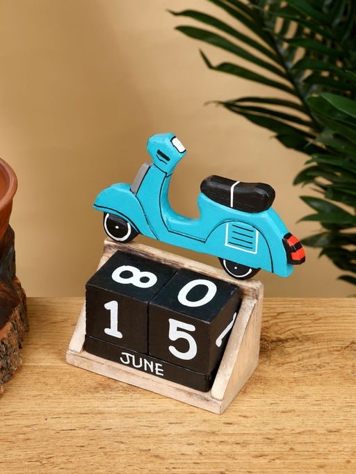 Календарь настольный Мопед, 145.514.5 см, дерево, бирюзовый - Simaland фото 4