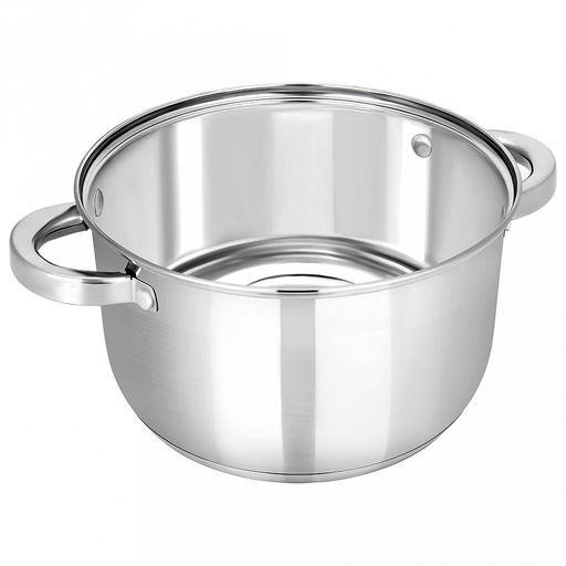 Кастрюля из нержавеющей стали "Rondy" 5,0л, д19см, h13,5см, s0,5мм, дно s3мм, стеклянная крышка, пятислойное дно, подарочная коробка, "Appetite" (Китай)