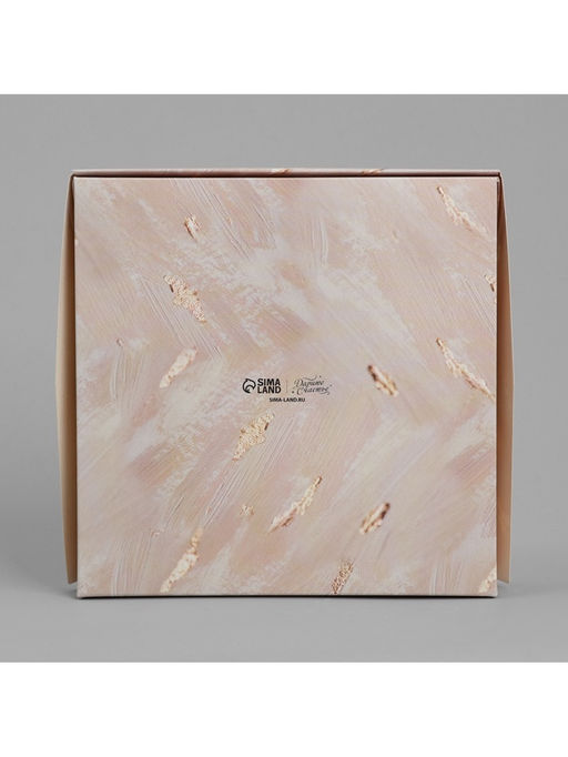 Цена за 5 шт. Кондитерская упаковка, коробка с ламинацией «Present», 20×20×4 см