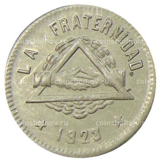 Монета 25 сентимо 1923 года Испания Барселона