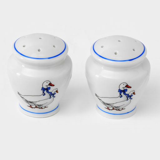 Сервиз столовый Добрушский завод «Гуси», 48 предметов, фарфор, белый