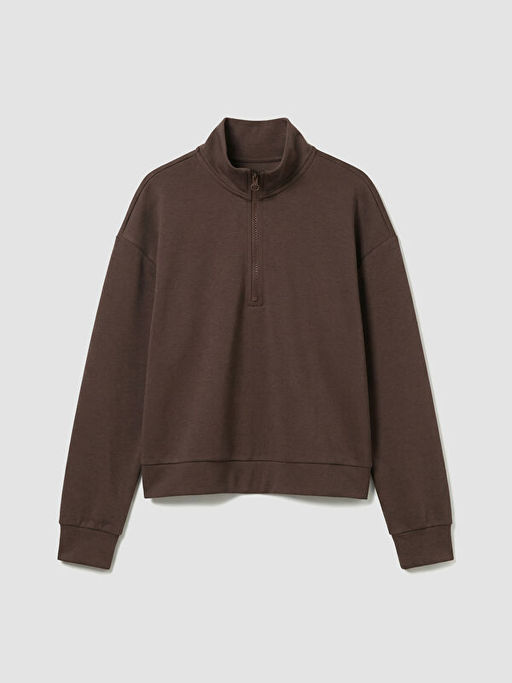 Dik Yaka K?z ?ocuk Soft Touch Sweatshirt ve Tayt