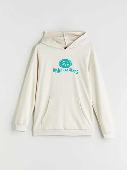 Kap??onlu Erkek ?ocuk Sweatshirt