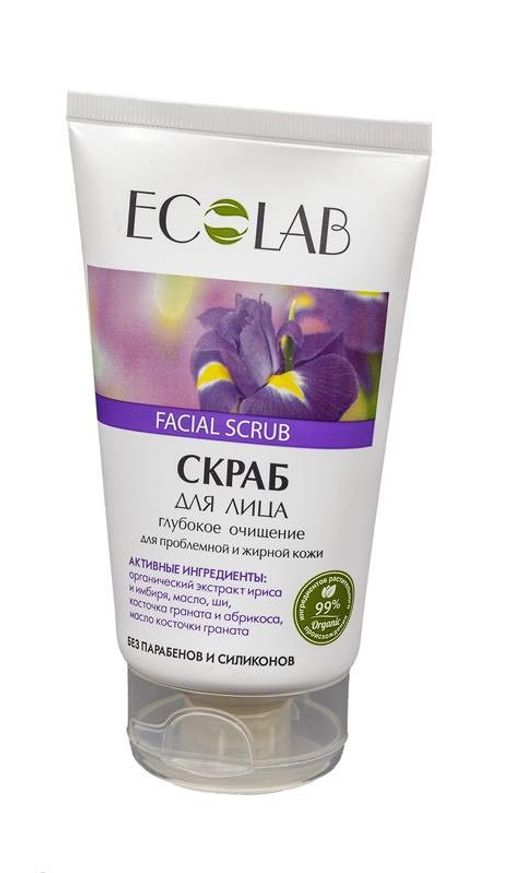 ECOLAB ДЛЯ ЛИЦА Скраб д/проблем.жирн.кожи Глубокое очищение 150мл туба