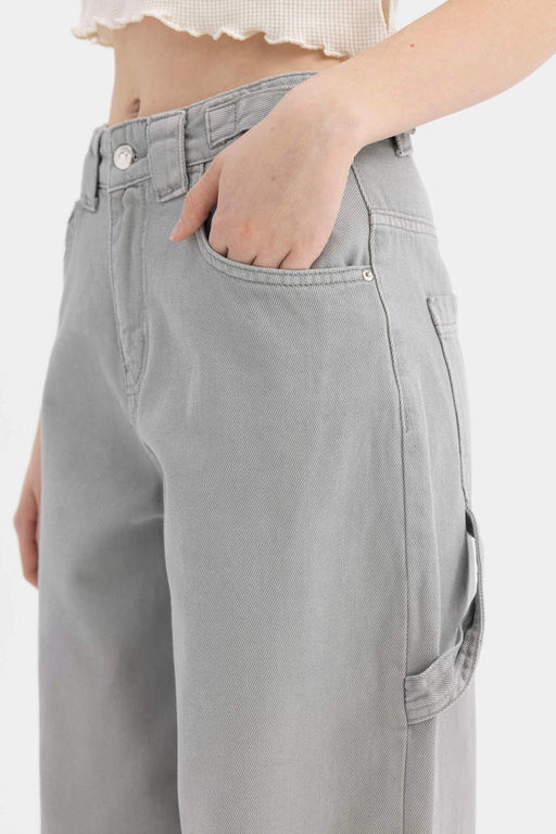 Брюки из габардина Cool Carpenter Fit - Defacto фото 4