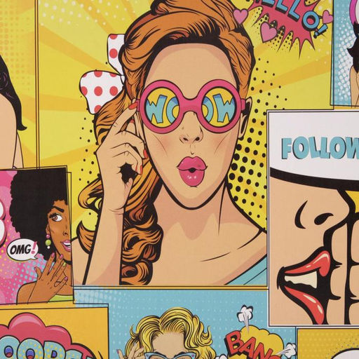 Коробка складная «Pop-art 2», 16 × 23 × 7,5 см, набор 10 шт.