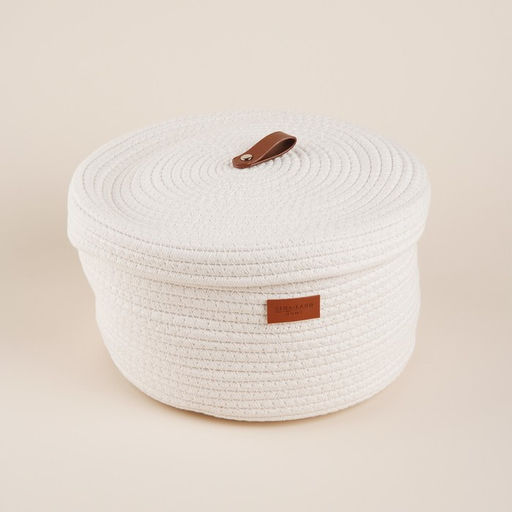 Корзина для хранения SL Home Бэлл, плетёная, ручной работы, малая, 252513.5 см, белая - Sima-land home фото 2