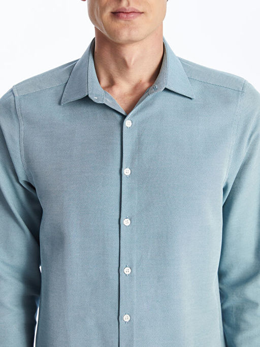 Slim Fit Uzun Kollu Oxford Erkek G?mlek