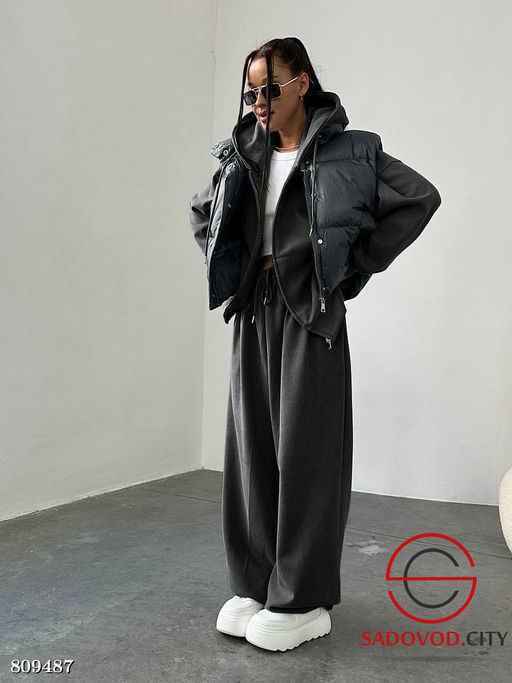 Стильная утеплённая тройка с перламутровой жилеткой - Bruno фото 6