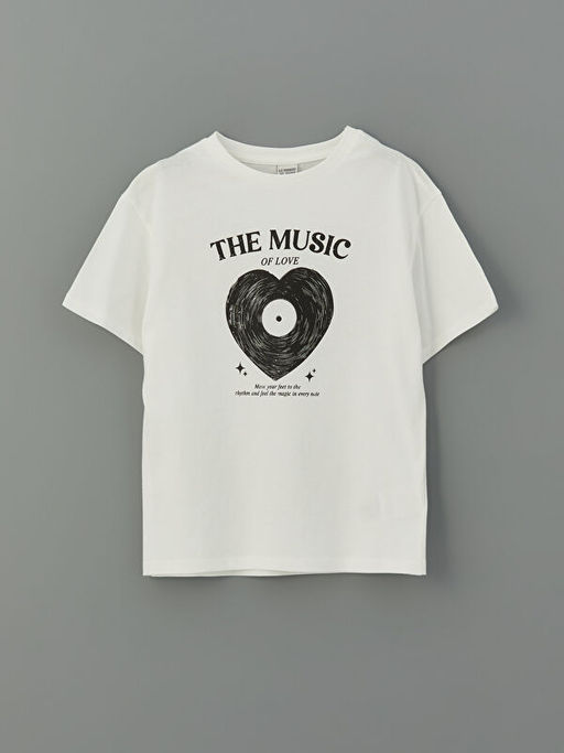 Bisiklet Yaka K?z ?ocuk Ti??rt