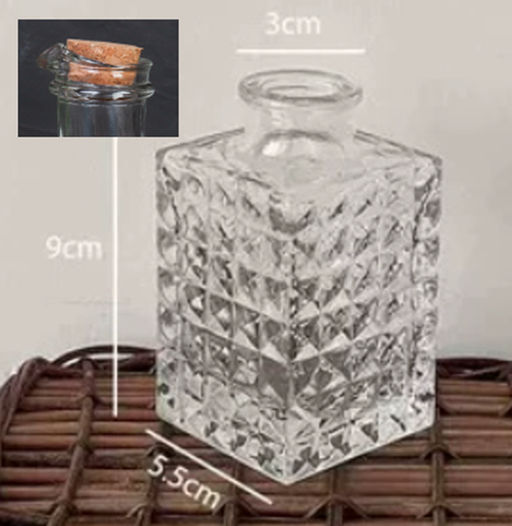 Графин-штоф 9 см пробковая крышка / GP-9 /уп 80/