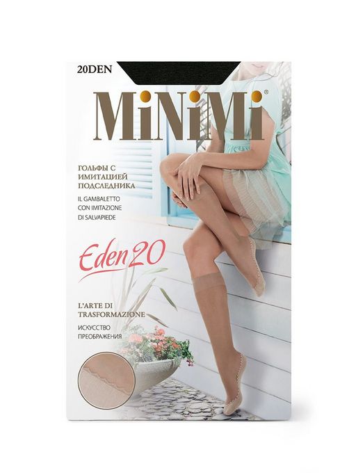 New! MiNiMi Гольфы Eden 20 (имитация подследника)  фото 2