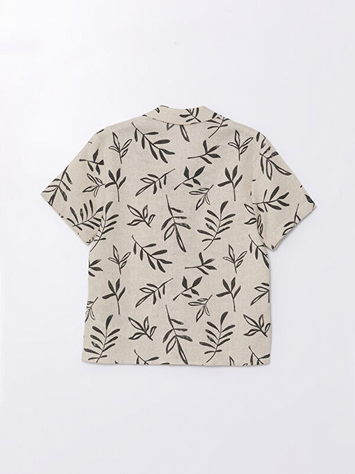 Resort Yaka K?sa Kollu Bask?l? Erkek Bebek G?mlek - Waikiki фото 3