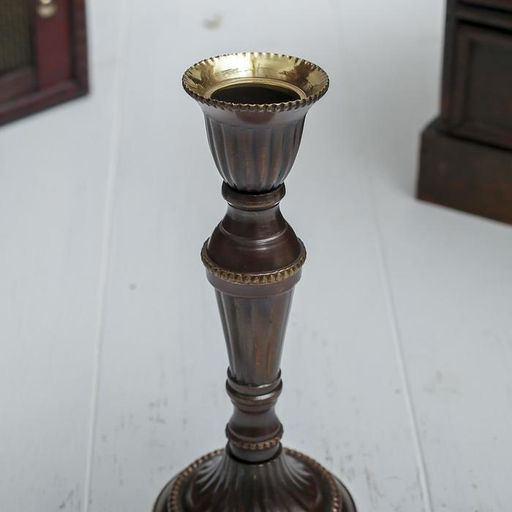 Цена за 2 шт. Подсвечник на 1 свечу «Кали», 14×6.5×6.5 см, латунь