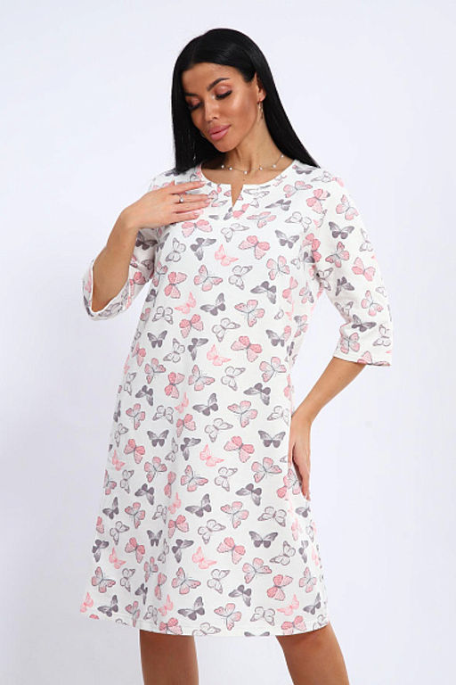 Сорочка теплая, футер с начесом (01035) - Плиона фото 98