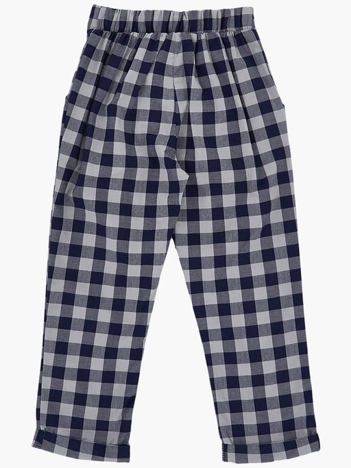 Брюки для девочки в клетку UD 7146 клетка - Mini maxi фото 5