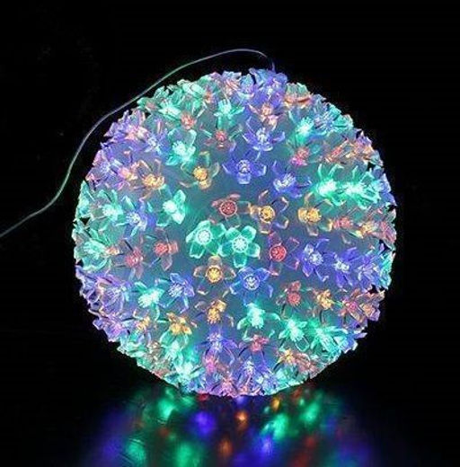 Шар цветы сакуры 200Led, d 18cм. светильник/ ночник /праздничное освещение/ цвет мульти - Family фото 6