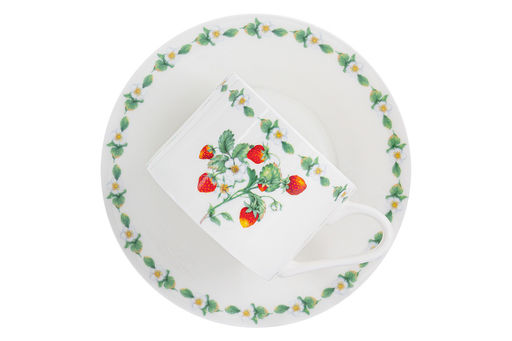 Чашка с блюдцем Земляничная поляна, 0,22 л - Anna lafarg emily фото 4