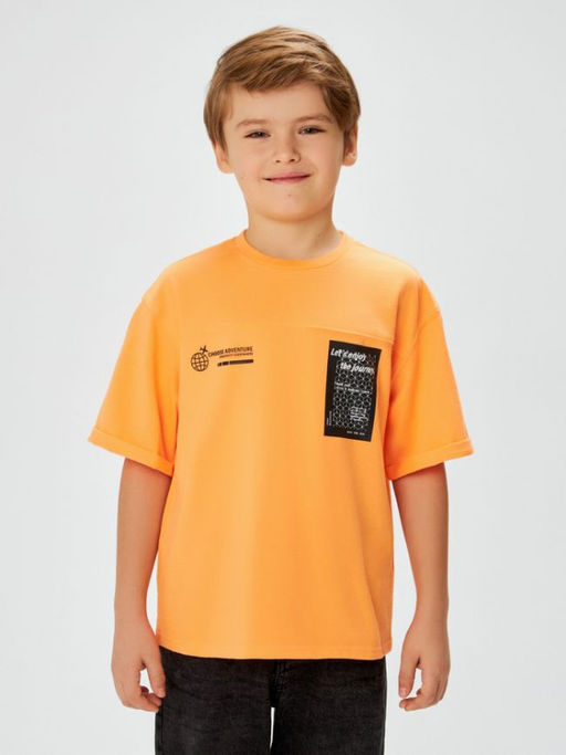 ACOOLA / Футболка детская для мальчиков Nauru оранжевый  фото 11