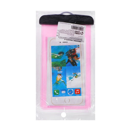 Чехол водонепроницаемый Luazon, для телефонов, размер 20×10.5 см, розовый