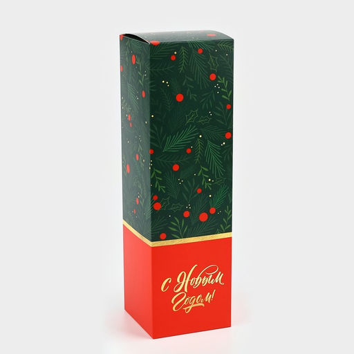 Коробка подарочная новогодняя складная Новогодняя , 9.5 х 32.5 х 9.5 см - Дарите счастье фото 2