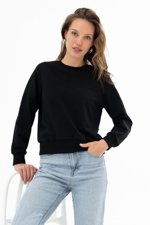Джемпер женский 451L3-37 черный - Solo mio фото 2