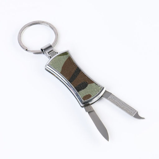 Подарочный набор 5 в 1 Хаки: фляжка 270 мл, ручка, открывалка, 2 рюмки, - Simaland фото 3