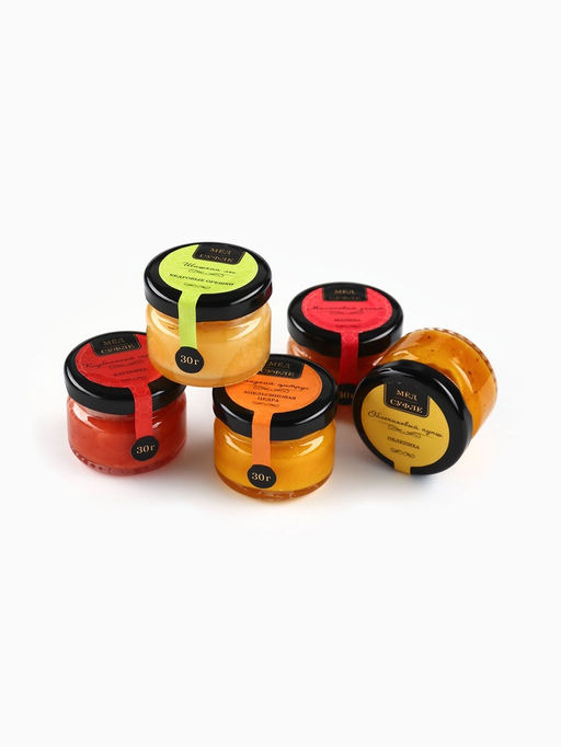 Набор подарочный мед и чай новогодний Вкусного Нового Года - Фабрика счастья фото 2