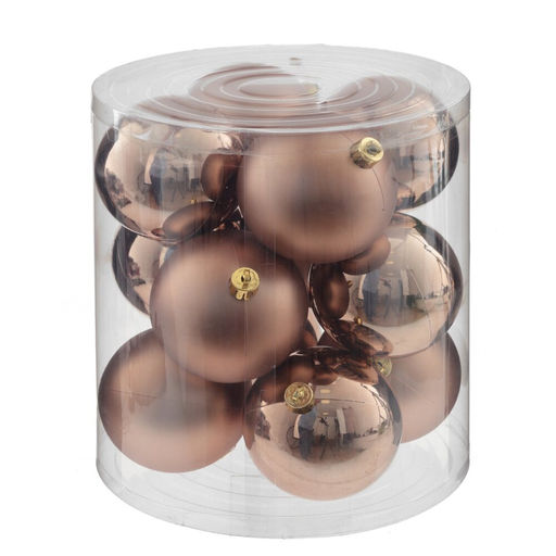 Набор из 12шт Украшение новогоднее "Шар", D 8 см, L19 W19 H21,5 см