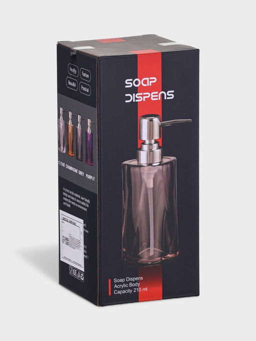 Дозатор для мыла «Изгиб», 210 мл, пластик