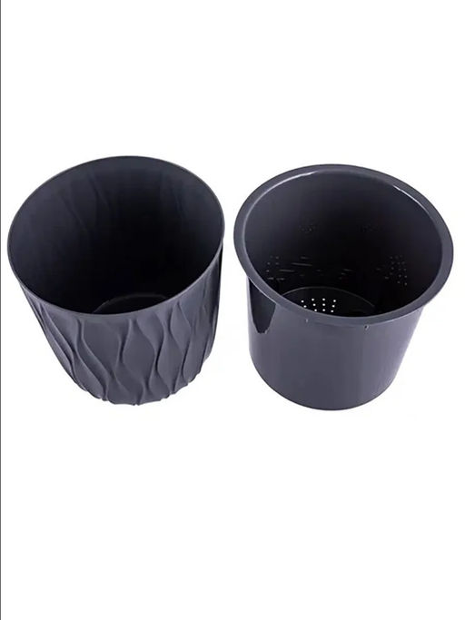 Горшок для цветов 2,3л d157 h152мм серый Desert - Полимербыт фото 7