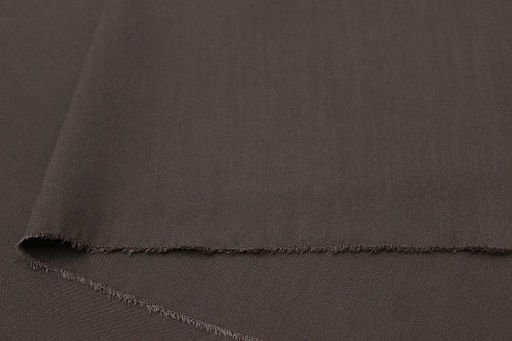 Штапель цв.Темный кофейно-серый с оливковым оттенком, ш.1.45м, вискоза-100%, 110гр/м.кв - Купава фото 6
