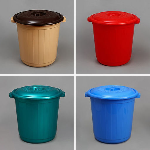 Бак пищевой, 20 л, пластиковый, с крышкой, МИКС