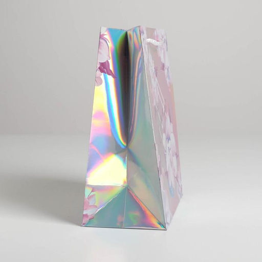 Пакет подарочный голографический Сияй, 18 23 10 см - Дарите счастье фото 2