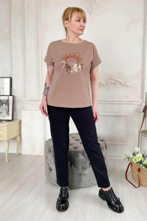 Футболка Rumoda 2195 капучино  фото 6