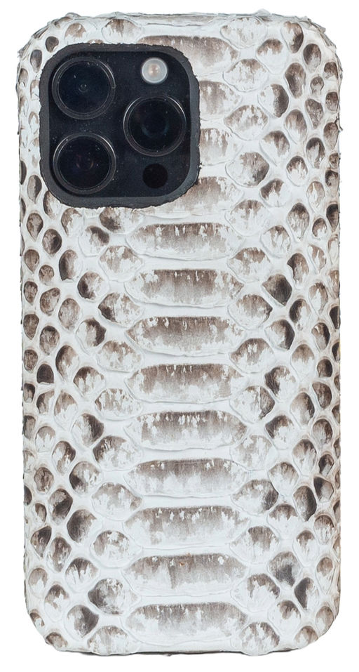Чехол для Apple iPhone 15 Pro Max из кожи питона - Sefaro фото 2