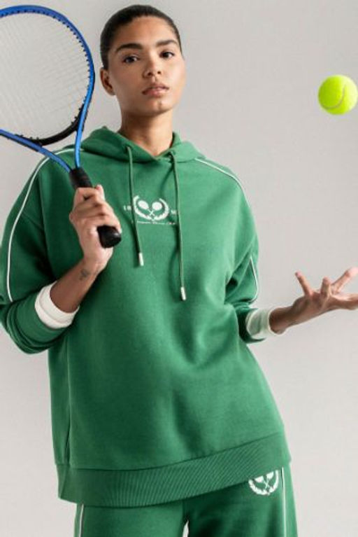 DeFactoFit Oversize Genis Kal?p Kapusonlu Sporcu Sweatshirt