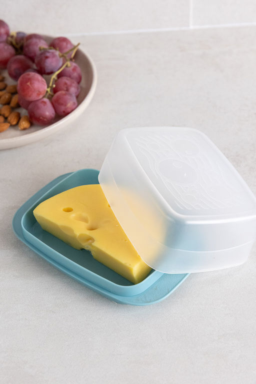 Цена за 2 шт. Масленка "Медея" для масла и сыра светло-голубая С63СГЛ